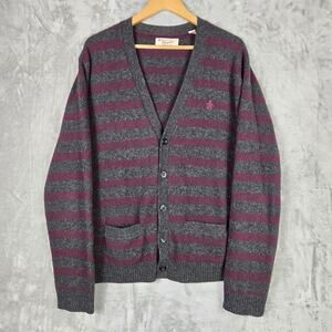 An Original Penguin by Munsingwear 100% Lambswool Cardigan Sweater Mens XL